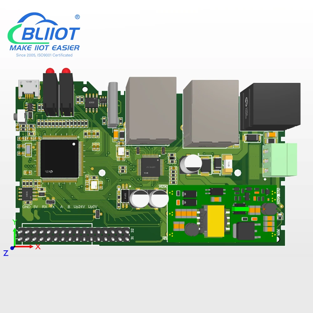 Industrial RS485 Ethernet Modbus RTU/TCP to MQTT PCB Board Customization IIoT Gateway