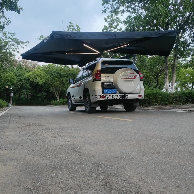 

Australia Hot Sale 2.5m Freestanding LED Awning 600D Oxford 4x4 Aluminium Car Rooftop Tent for Off-Road Vehicles