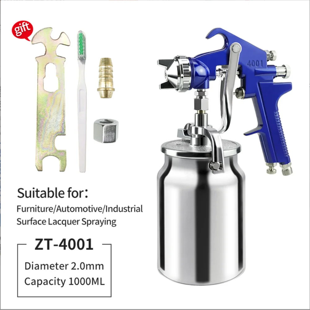 Pneumatic Spray Anti Rust Paint Spray Gun, Suitable For High Atomization Spraying of Repairing Furniture, Car Paint, And Glue