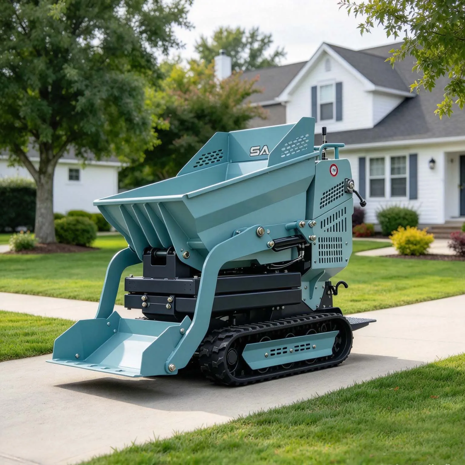 Customizable Mini Dumper 1 Ton Diesel Tracked Tipper Small Cargo Carrier For Farm Building Projects