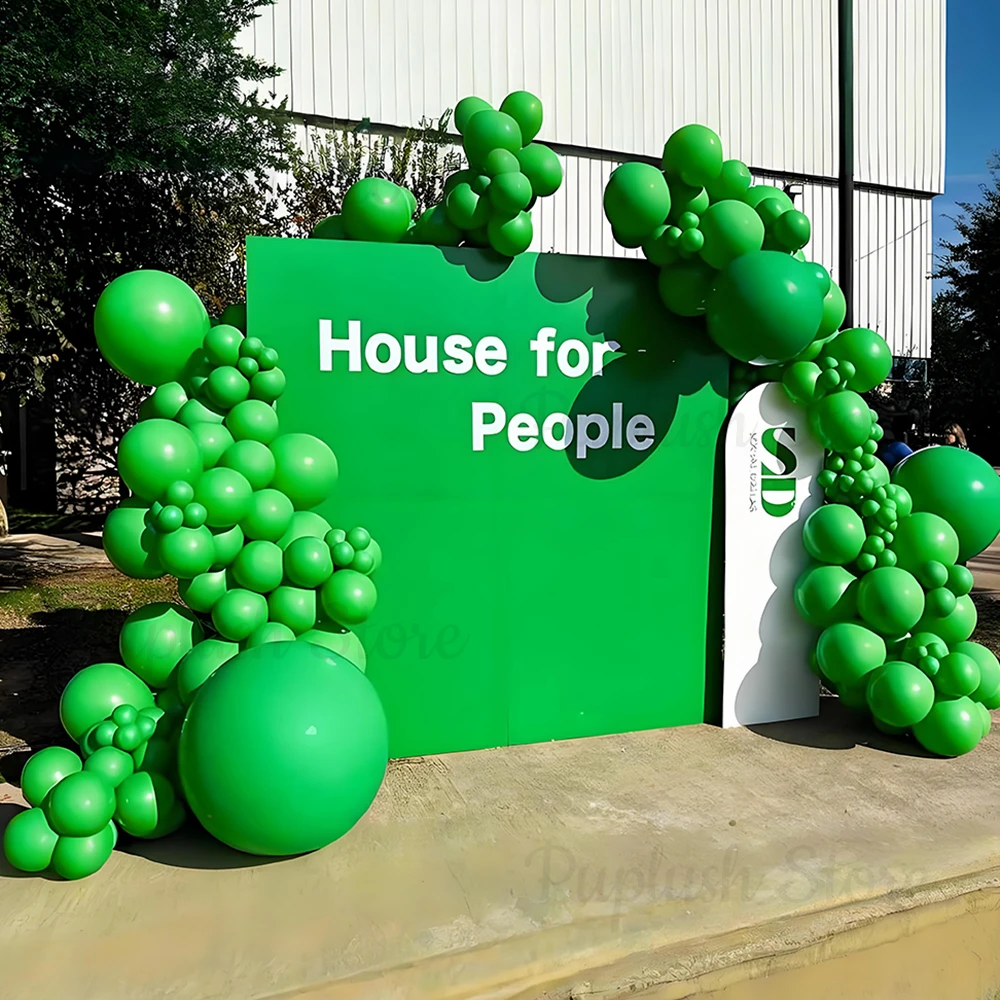 

100Pcs Green Balloons 5/10/12/18" Emerald Green Balloons Kit for Video Game Theme Party Baby Shower Birthday Air Globos Decor