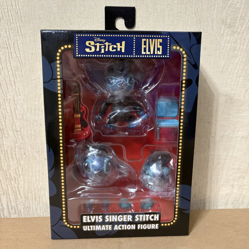 NECA Disney: Lilo & Stitch 7" schaal actiefiguur Ultimate Elvis Presley Black Edition