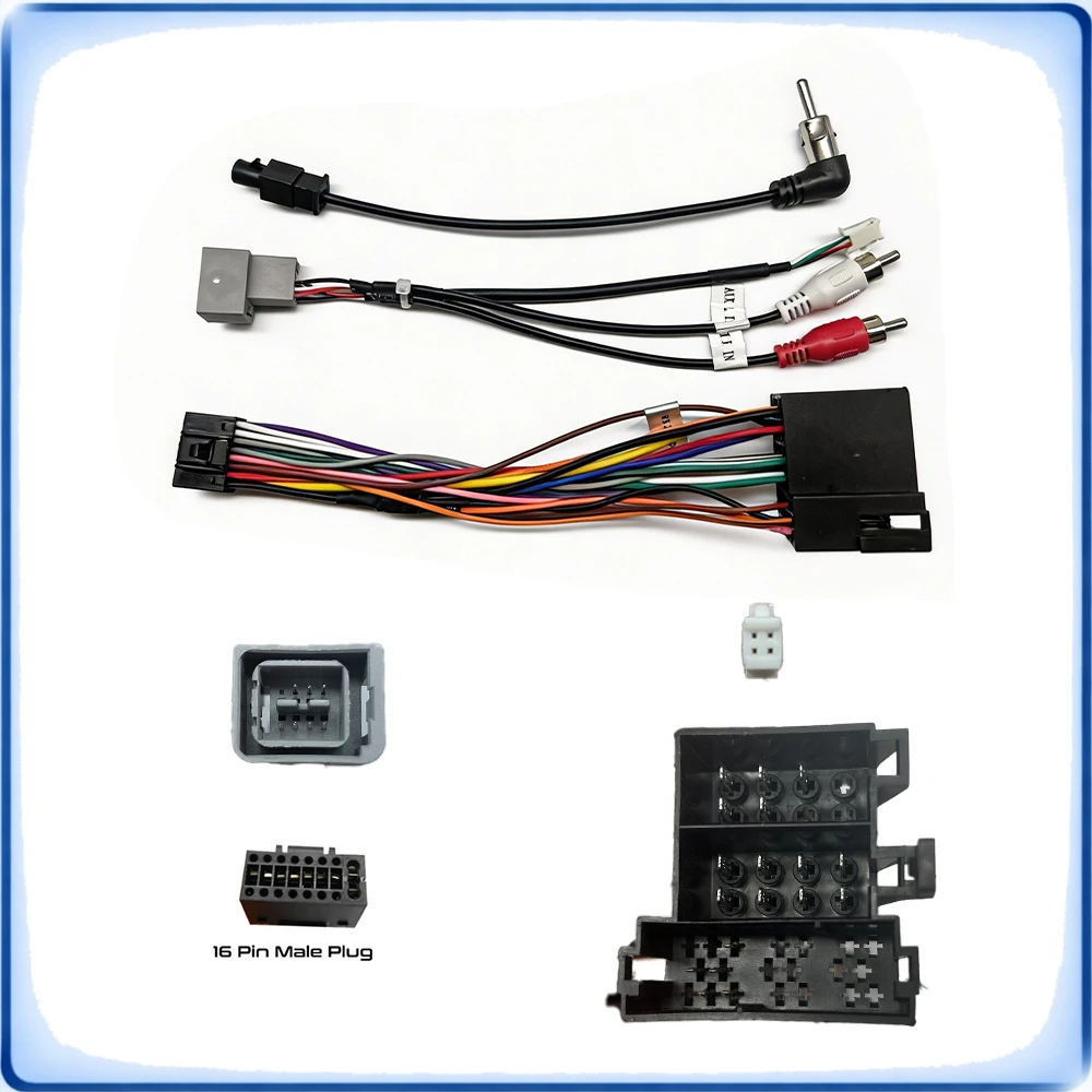 ISO to 16Pin Car Radio Wiring Harness Adapter for Lada Vesta 2015-2018 Low Version Android Stereo Cable
