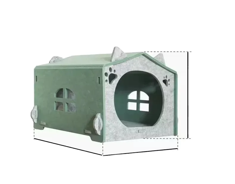 

New Design Felt Pet House Luxury Washable Pet Dog Beds Durable Felt Puppy House With Customized Logo