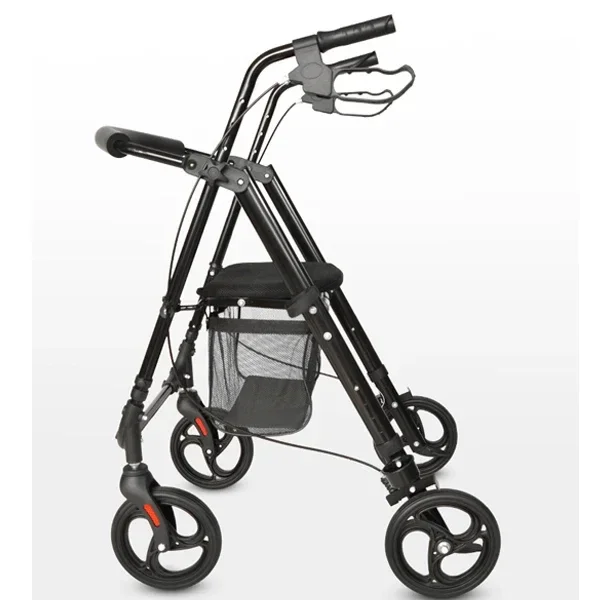 Foldable Aluminium Walker Rollator for Adults Walking Comfortable Foldable Rollator Walker