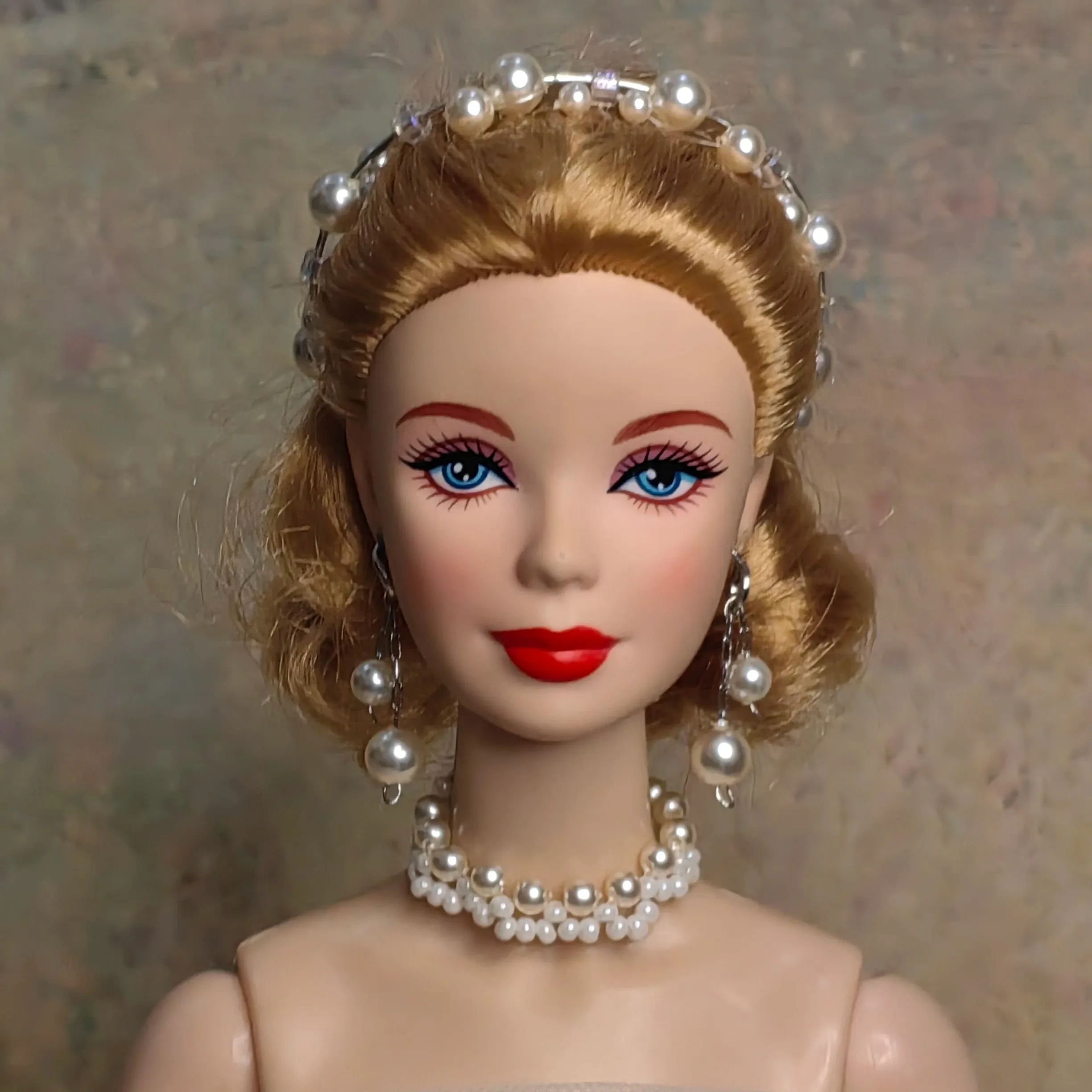 1/6 Doll Jewellery Parts Premium Luxury Pearls Headband + Necklace + Earrings + Ring For 30cm Babi FR Supermodel Doll Dress Up