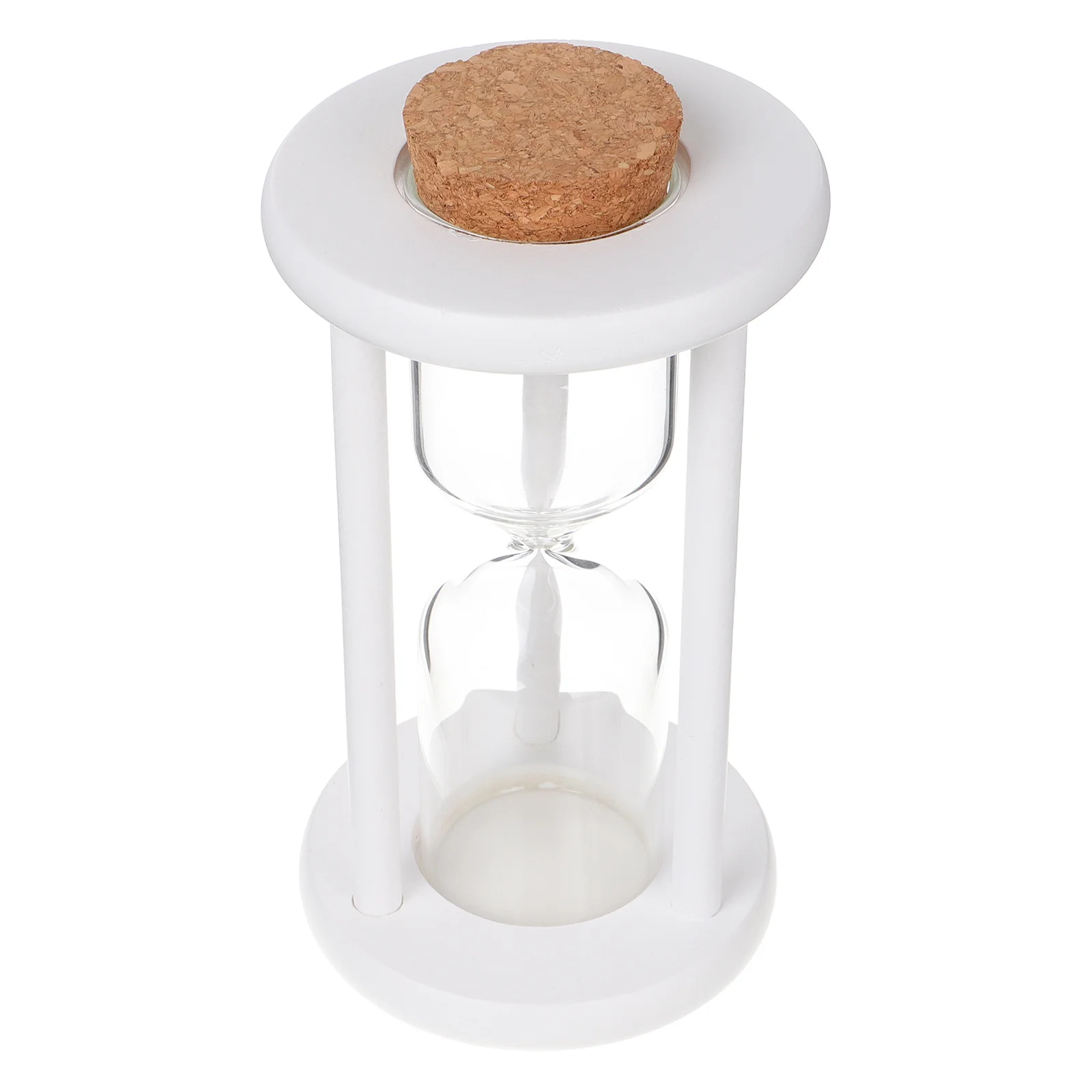 

Empty Fillable Hourglass with Wooden Base for Custom Sand Decoration DIY Craft Decorative Sand Timer for Weddings and Gifts