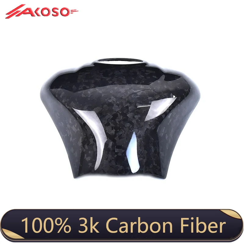 

AKOSO Racing Carbon Fiber Fuel Cap for Kawasaki ZX10R 2016-2020, Lightweight Dry Carbon Cover