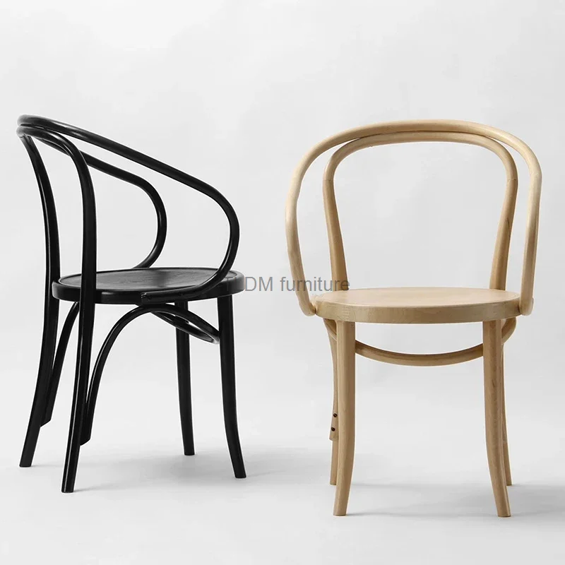 

Nordic Solid Wood Dining Chairs Simple Kitchen Furniture Modern Household Rattan Dining Chair Restaurant Hotel Designer Chair