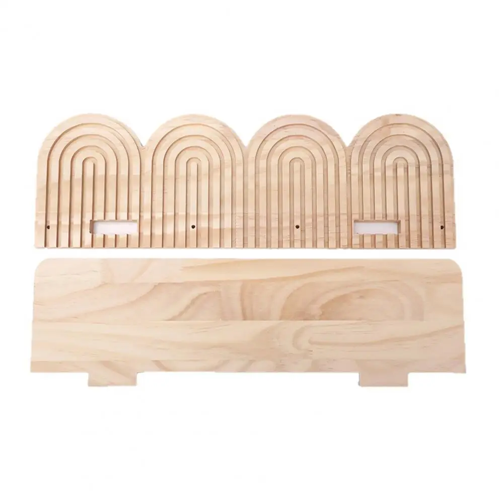 

Деревянная настенная полка-витрина в богемном стиле, спиральная, для декора в деревенском стиле, для спальни, деревянная плавающая полка для ванной комнаты