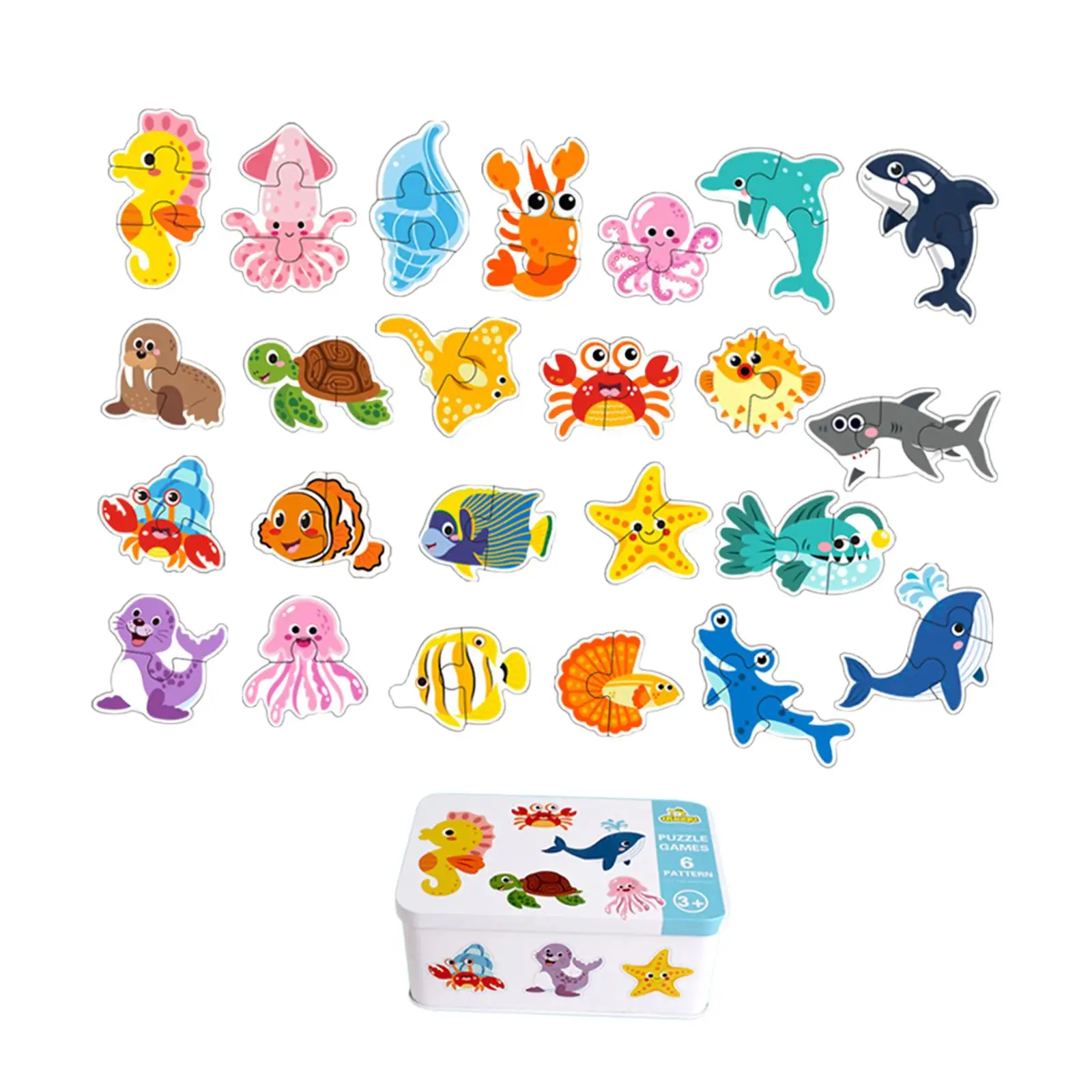 

Мультяшные пазлы для детей 2-5 лет: развивающая игрушка для когнитивного развития