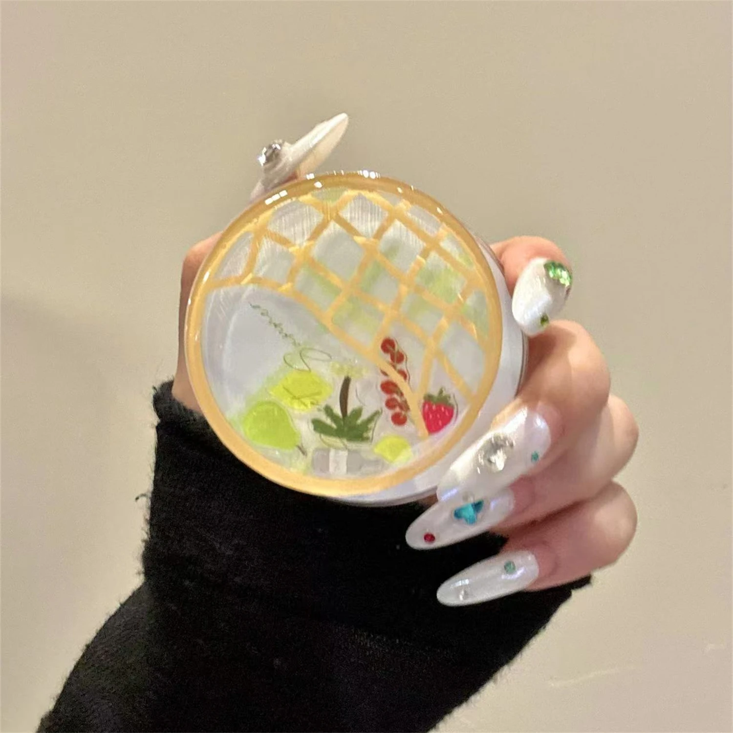 

Забавная сумка для покупок с фруктами, магнитная подставка для Magsafe Grip Tok Griptok, кронштейн, держатель для телефона, поддержка IPhone, Samsung Pad Smart Tok