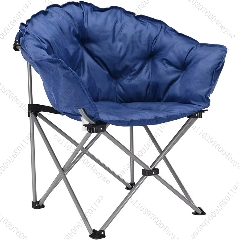 كرسي قمر محمول خفيف الوزن قابل للطي للتخييم مع حامل أكواب ودعم خلفي يصل إلى 120 كجم #1