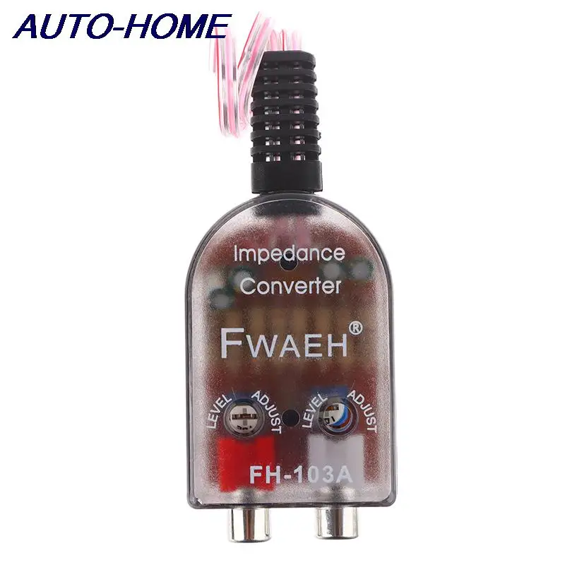 

High Level Speaker Signal To Low Level RCA Adapter Car Audio High To Low Subwoofer Converter