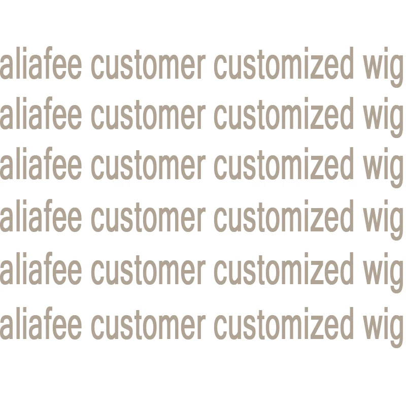 

aliafee customer customized wig