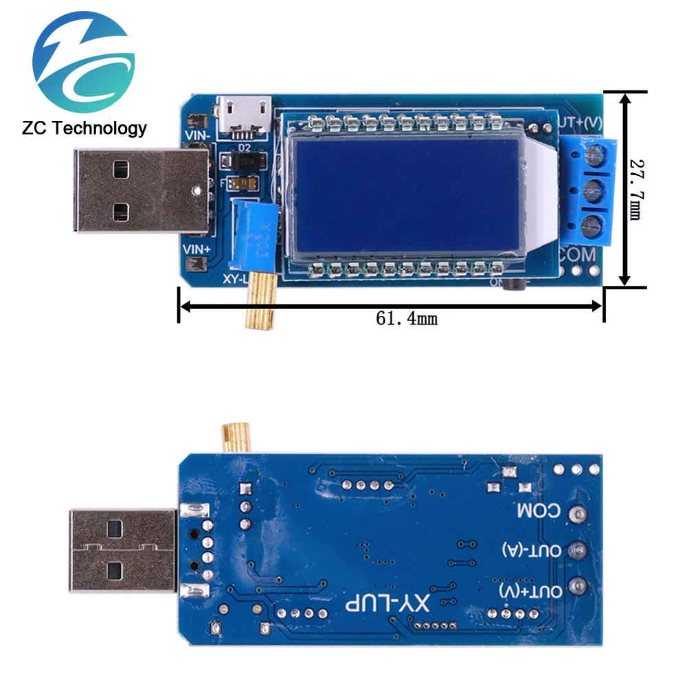 Boost Buck Converter USB Step UP / Down Power Supply Module DC-DC 5V to 3.3V / 12V Adjustable Out DC 1.2V-24V