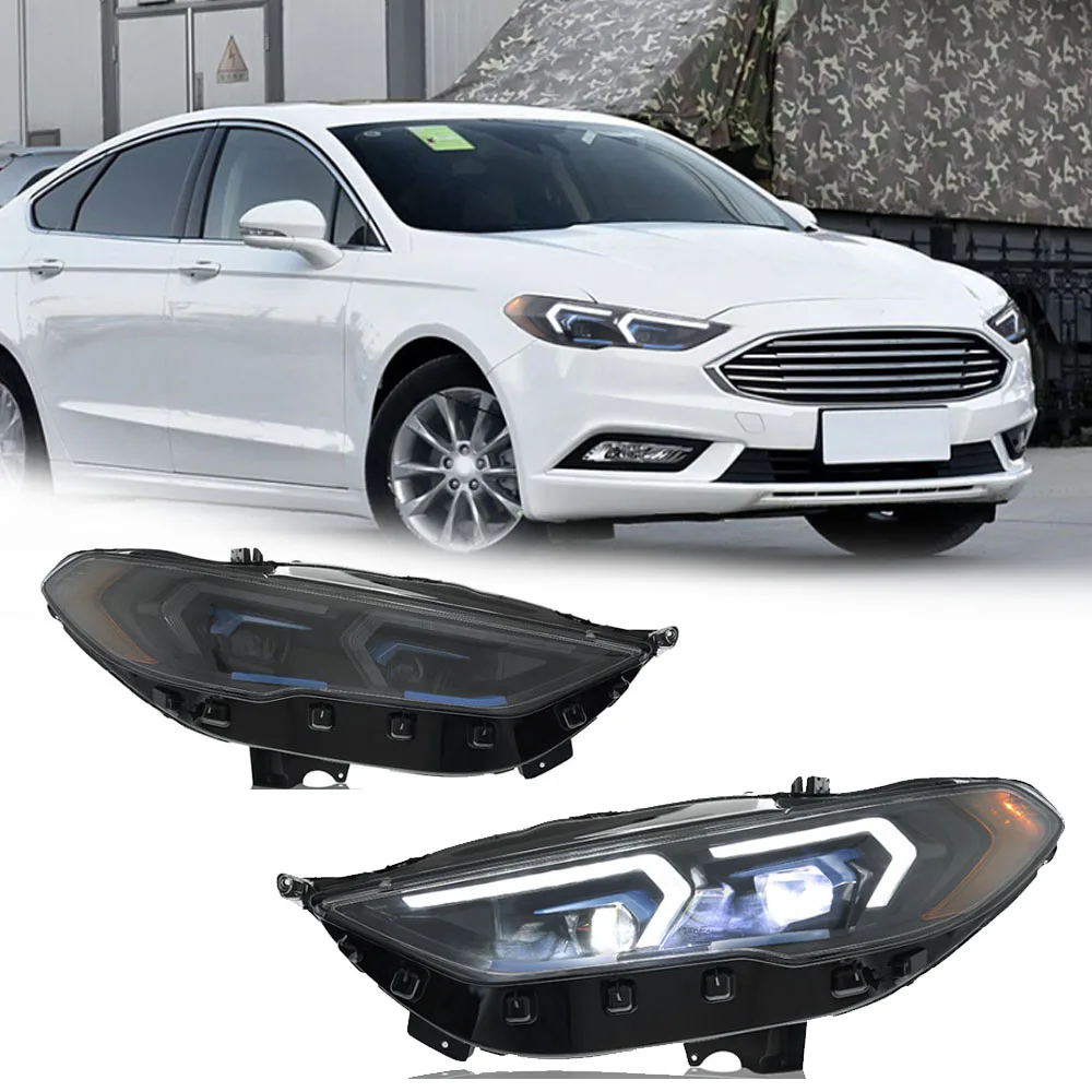 

LED HeadLights for FORD FUNSION MONDEO 17-20 new style led DRL Car head lamp Assembly Signal Auto Accessories Modified Lamp