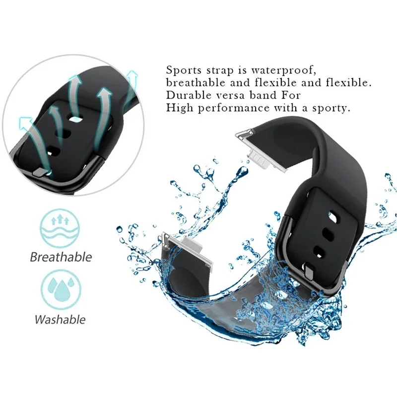 Pulseira de silicone para huawei watch fit4/4ro/3 band pulseira esportiva macia correa para huawei fit2/1 acessórios de pulseira de substituição ﻿