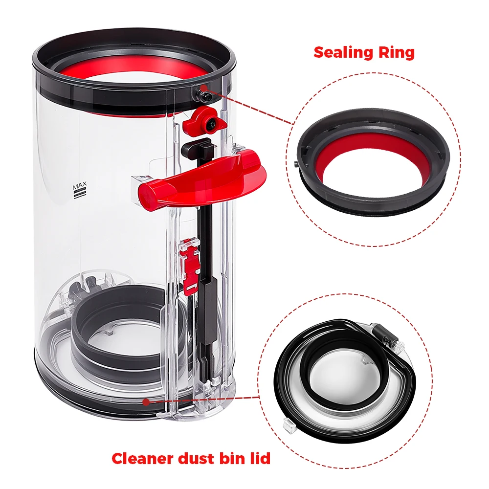Dust Bin Canister and Hepa Filter Kit For Dyson V11 V15 SV14 SV15 SV22 Vacuum Cleaner Dust Bucket Rear Filter Parts Replacement image 5