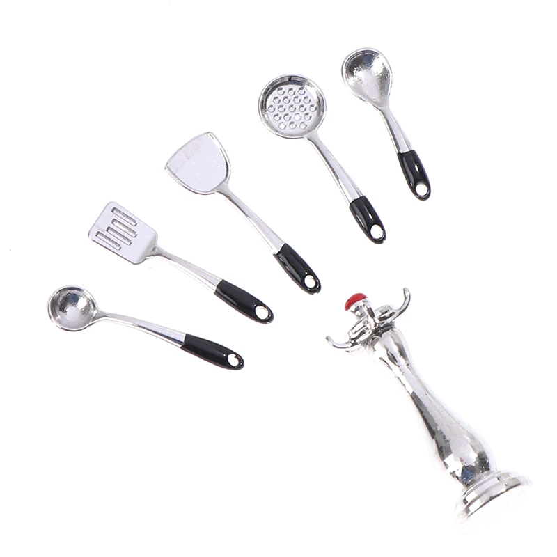 Porta spatola per casa delle bambole, porta colino, mini accessori da cucina per casa da gioco