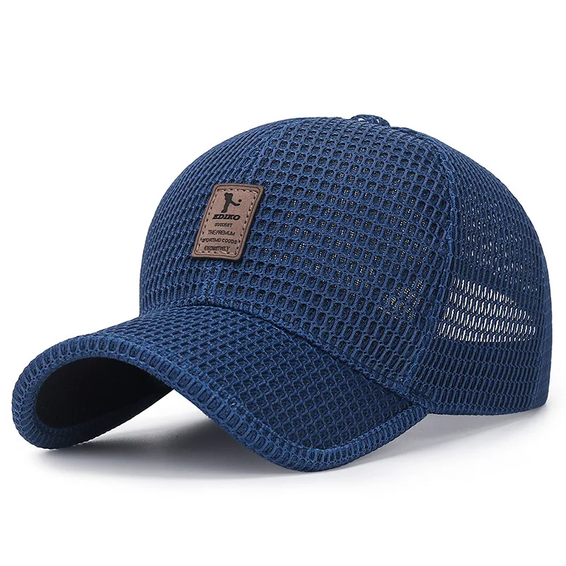 Summer Mesh Breathable Sun Hat Men\'s Outdoor Sun Hat Summer Women Hollow Mesh Baseball Cap