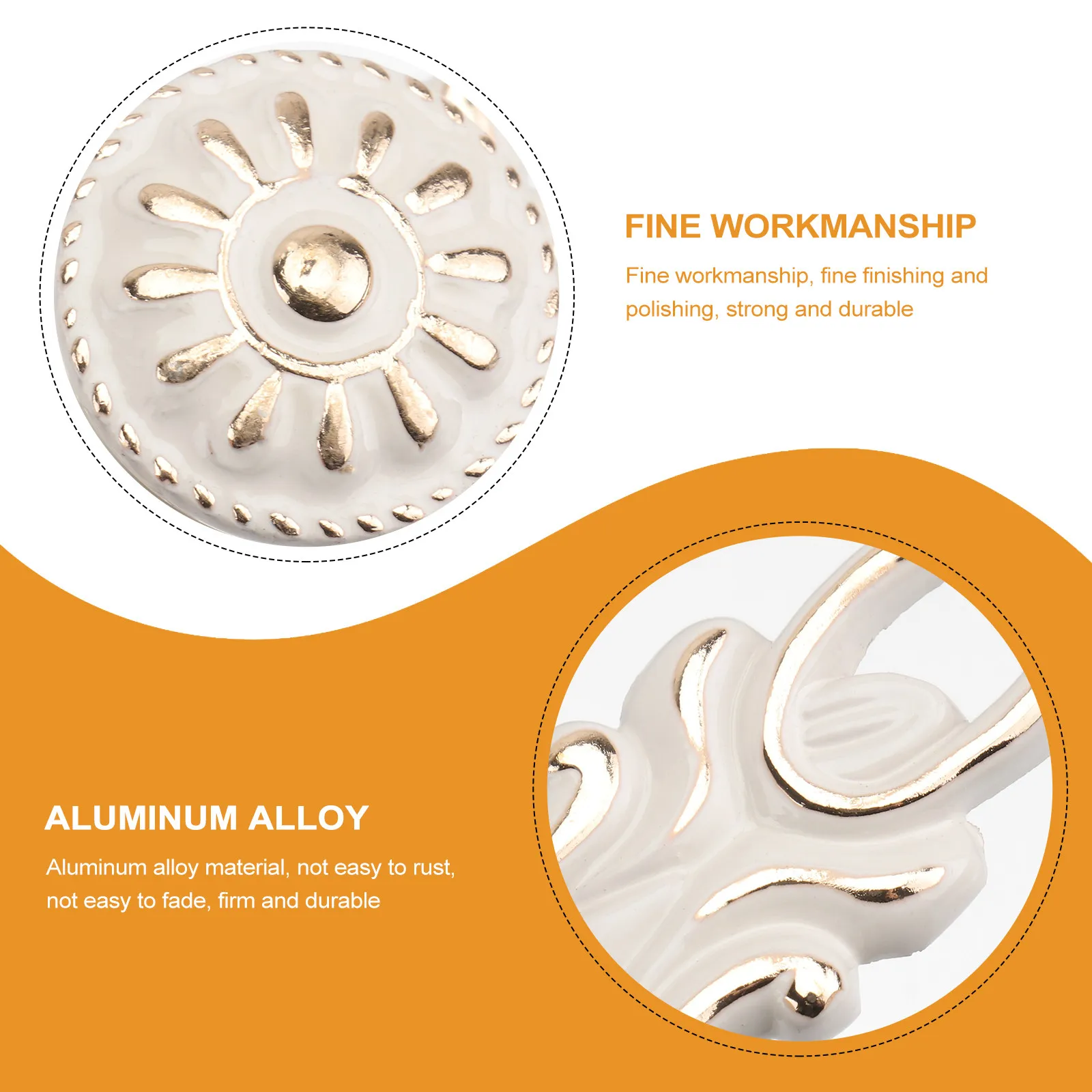 2Pcs Premium Aluminum Alloy Cabinet Pull Handles Modern Stylish Drawer Knobs for Wardrobe Door Furniture Decorative Household