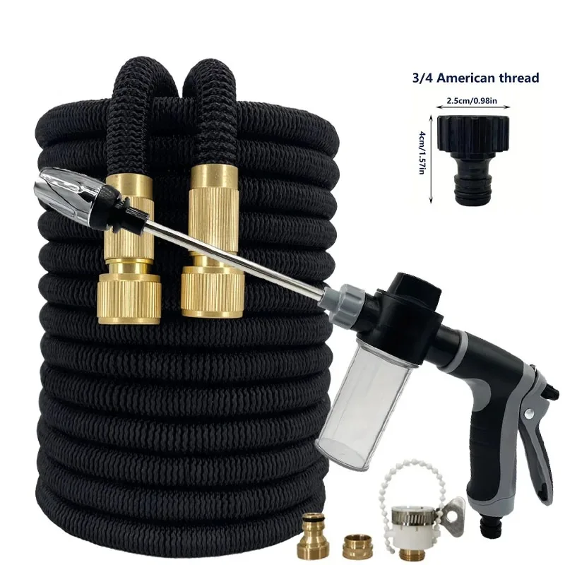 

Magic Expanding Garden Hose for Cars High Pressure Foam Gun Wash Car Water Pipe Set