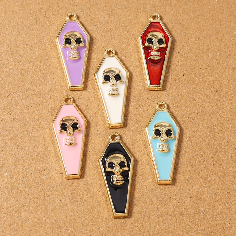 10pcs New Skull Charms Pendants for Jewelry Making Necklace Earrings DIY Handmade Accessories Supplies