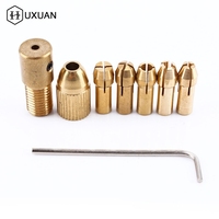 Mini Drill Chucks Adapte 7/12Pcs/set 2-5mm Small Electric Drill Bit Collet Micro Twist Chuck Tool Kit Woodworking