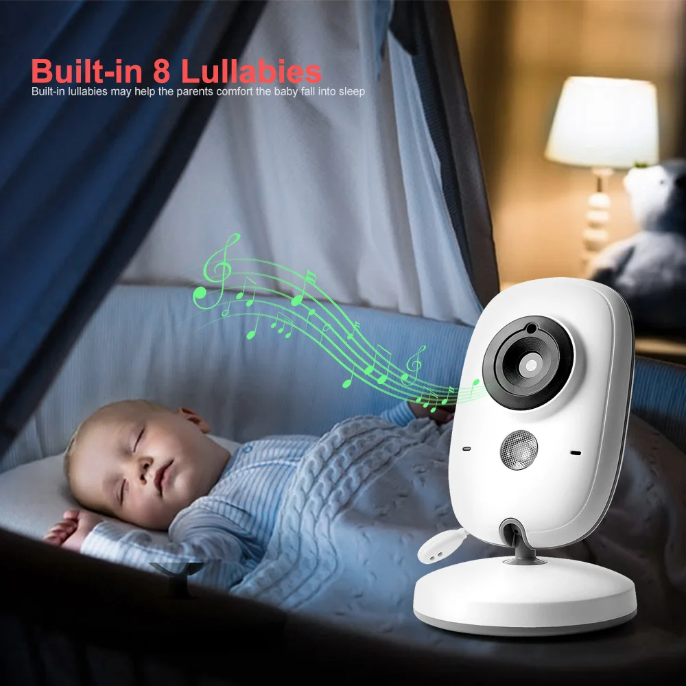 

VB603 Video Baby Monitor 2.4G Wireless With 3.2 Inches LCD 2 Way Audio Talk Night Vision Surveillance Security Camera Babysitter