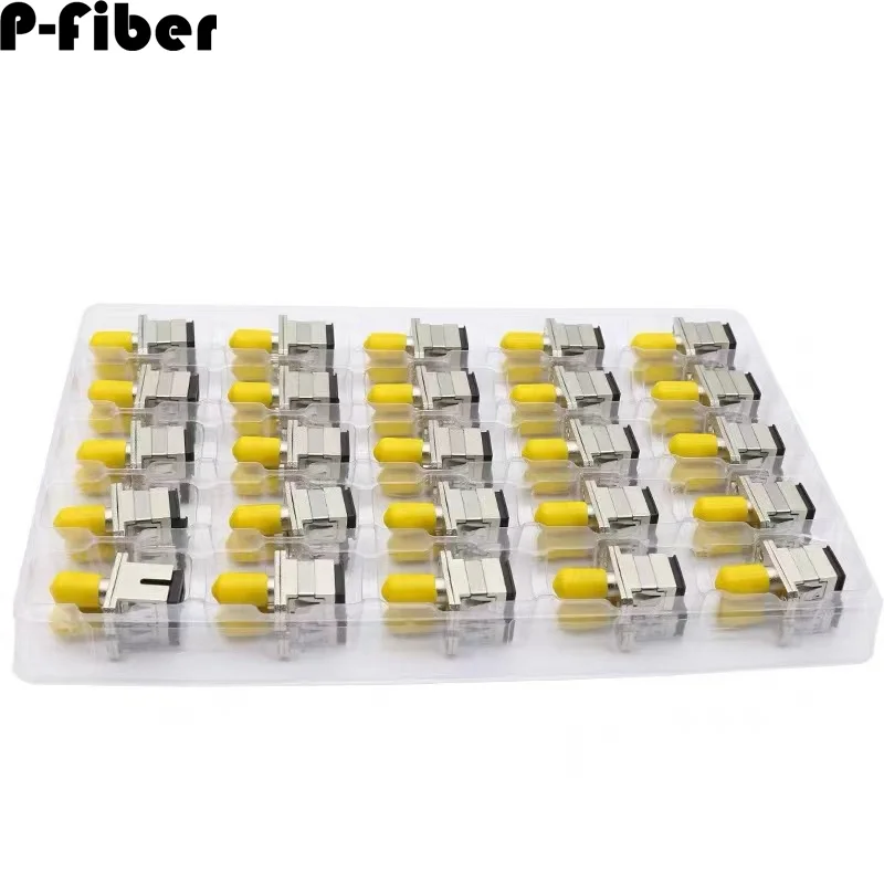 optical fiber coupler SC-ST 10pcs converter SC to ST fiber optic adapter flange connector good quality P-Fiber