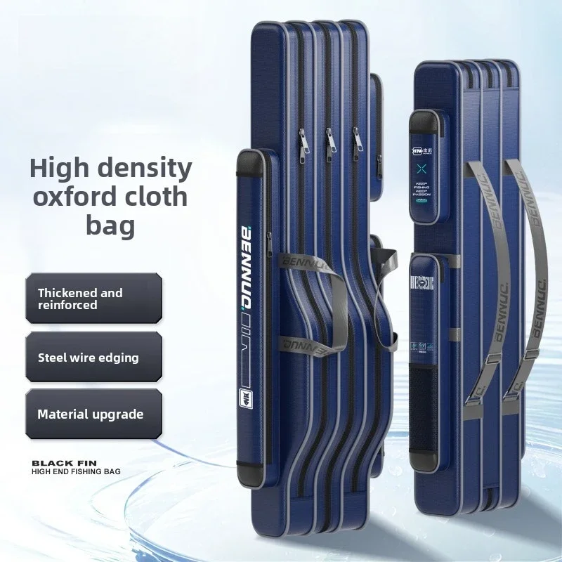 حافظة صنارة صيد السمك المطورة من Benuo، حامل عمود صيد سميك وواسع لسهولة النقل والتخزين