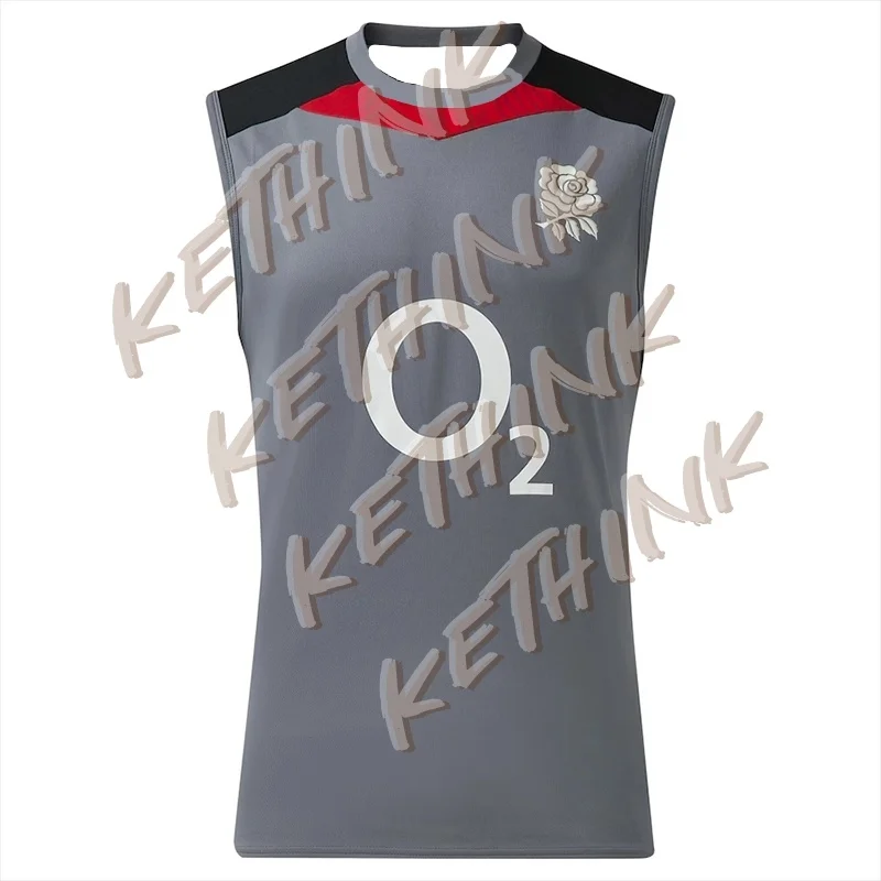 

2025 Новая мужская тренировочная майка для регби, спортивная одежда для мальчиков, футболка, мужская футболка со шлейфом, дышащий топ, Английский спортивный жилет