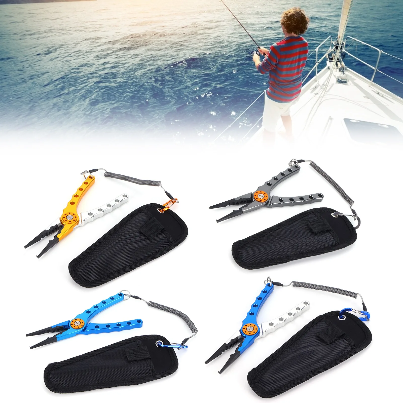 

Fishing Lure Pliers Tongs Multifunction Aluminum Alloy Hook Remover Tool Equipment Fishing Pliers Fishing Tackle Fishing Tongs