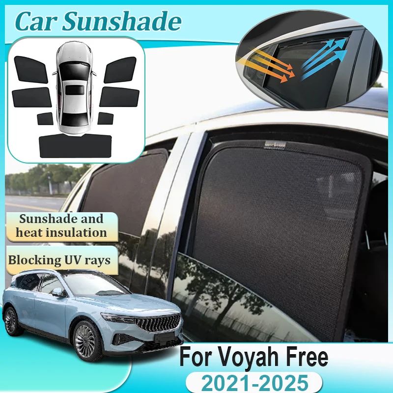 

Для Voyah Free аксессуары 2024 2021-2025 автомобильный солнцезащитный козырек на лобовое стекло анти-УФ боковое окно крышка козырек наклейка инструменты автоаксессуары