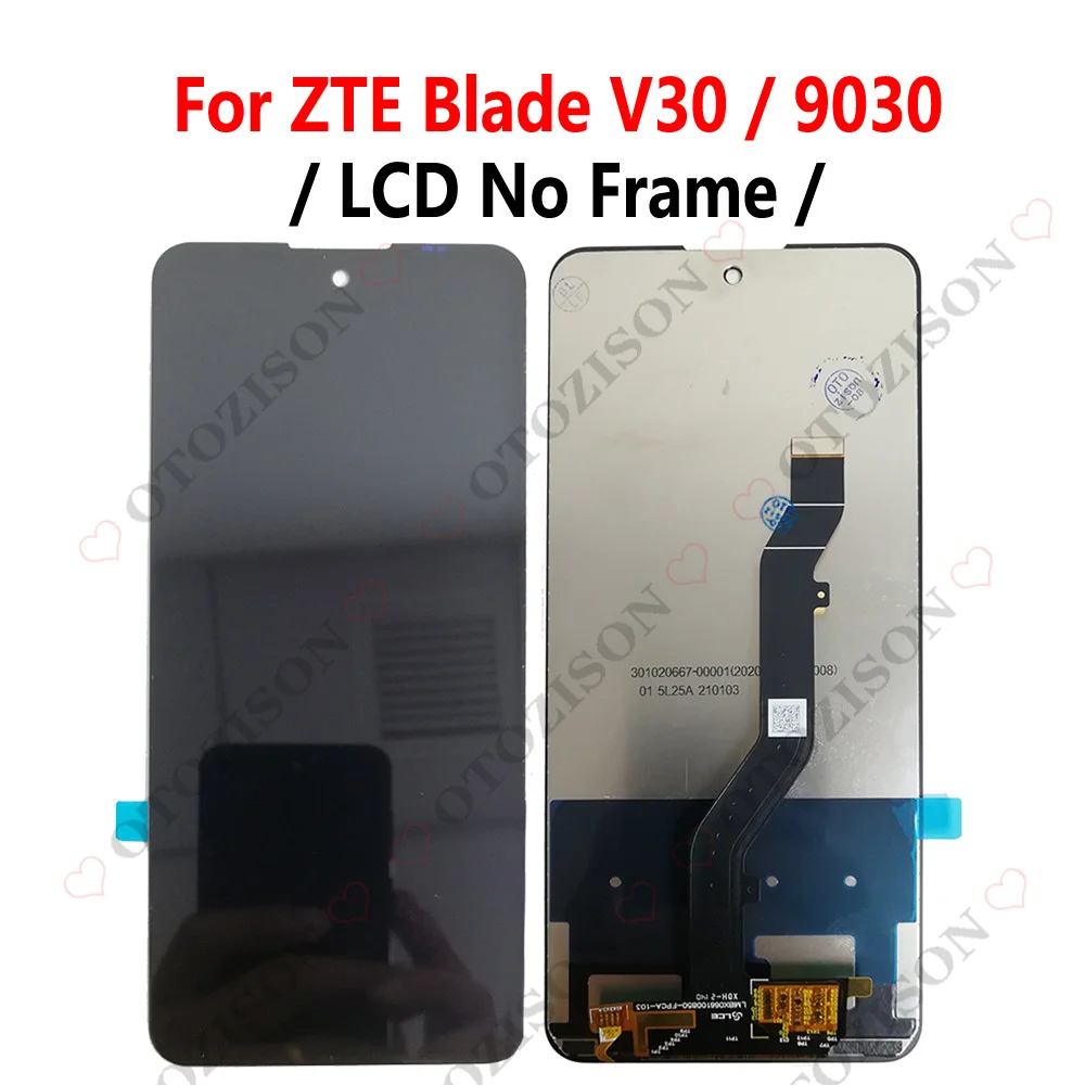 LCD With Frame For ZTE Blade V40 Smart V30 Vita V10 V9 V8 V40 Pro Display Screen Touch Digitizer 8045 8030 9030 Replacement