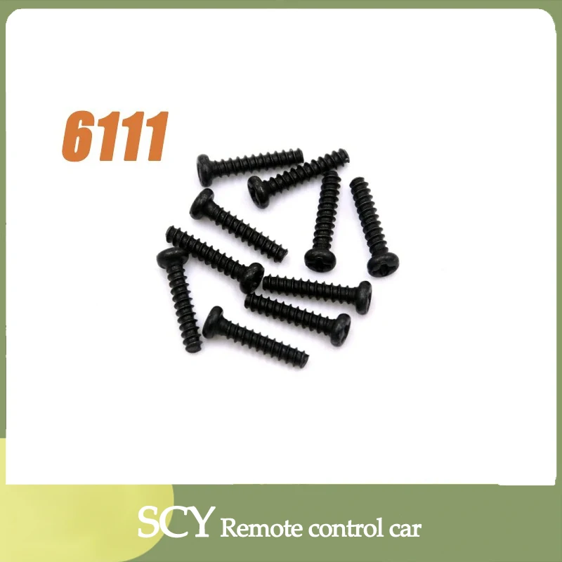 SCY 16101 1/16 RC Car Original Spare Parts 6111 2*10mm screws  Suitable for SCY 16101 16102  Car Be worth having