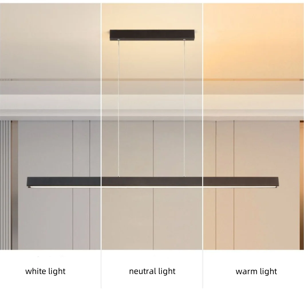 Bar Straight LED Pendant Lights Painted Aluminium Liner