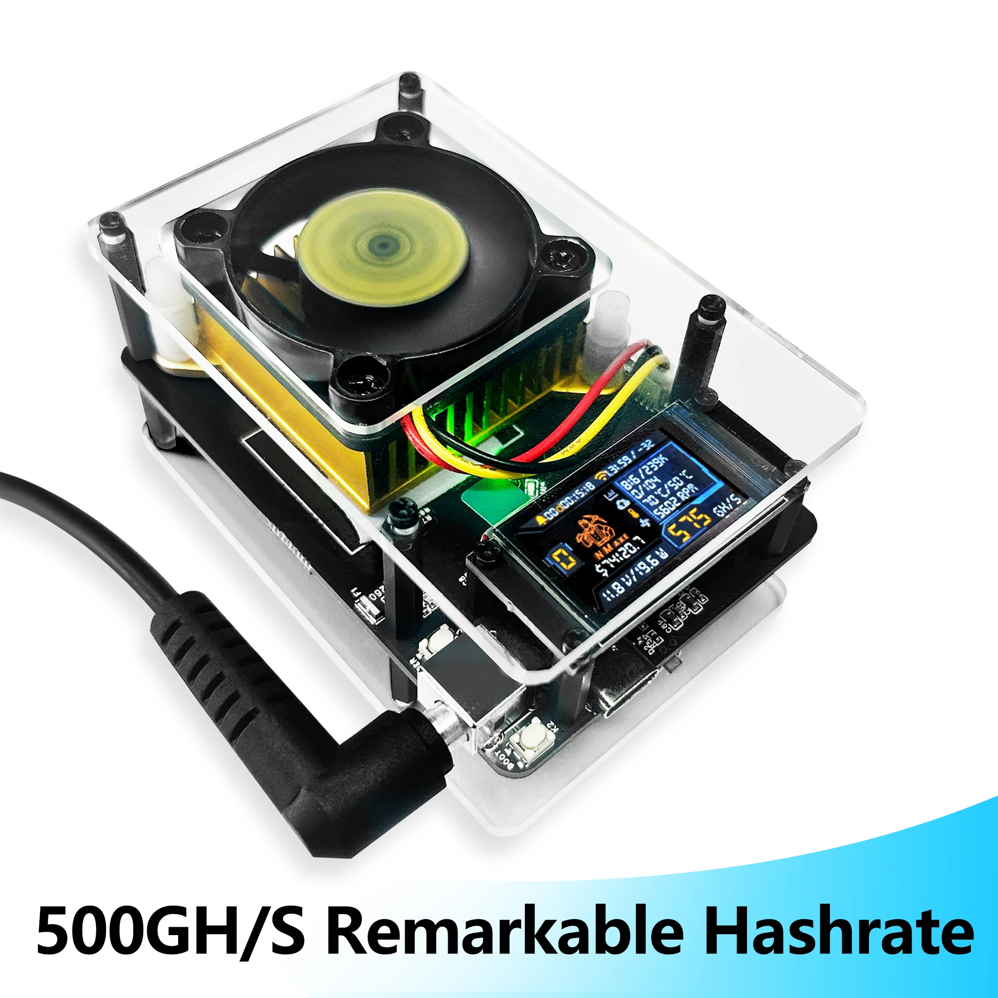 رقاقة تعدين Bitaxe NerdMiner Axe BTC مفتوحة المصدر Solo Bitcoin Lottery BM1366 ASIC 500GH/s BCH XEC DGB يانصيب مع دعم USB-PD