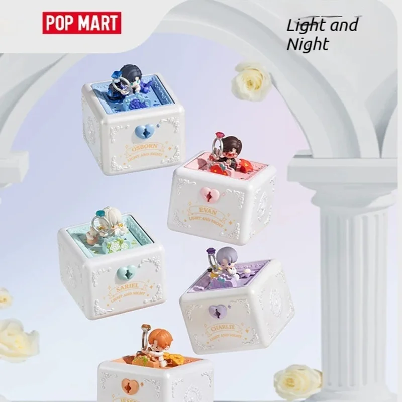 

Официальная аутентичная поп-март свет и ночь флип романтическая коробка для колец серия слепая коробка игрушки милые украшения для подарка на Рождество и день рождения