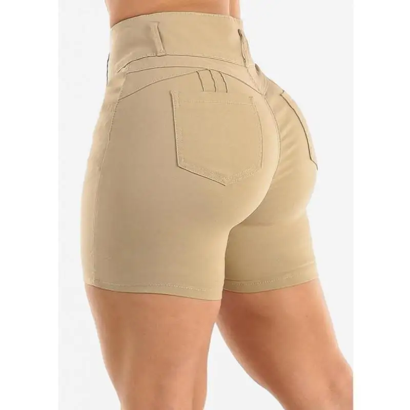 กางเกงลำลองผู้ชายเอวสูง ยืดหยุ่นพิเศษ ยกกระชับสะโพก ความยาวครึ่งน่อง ผลิตจากวัสดุ PVC สำหรับผู้ชายวัยกลางคน