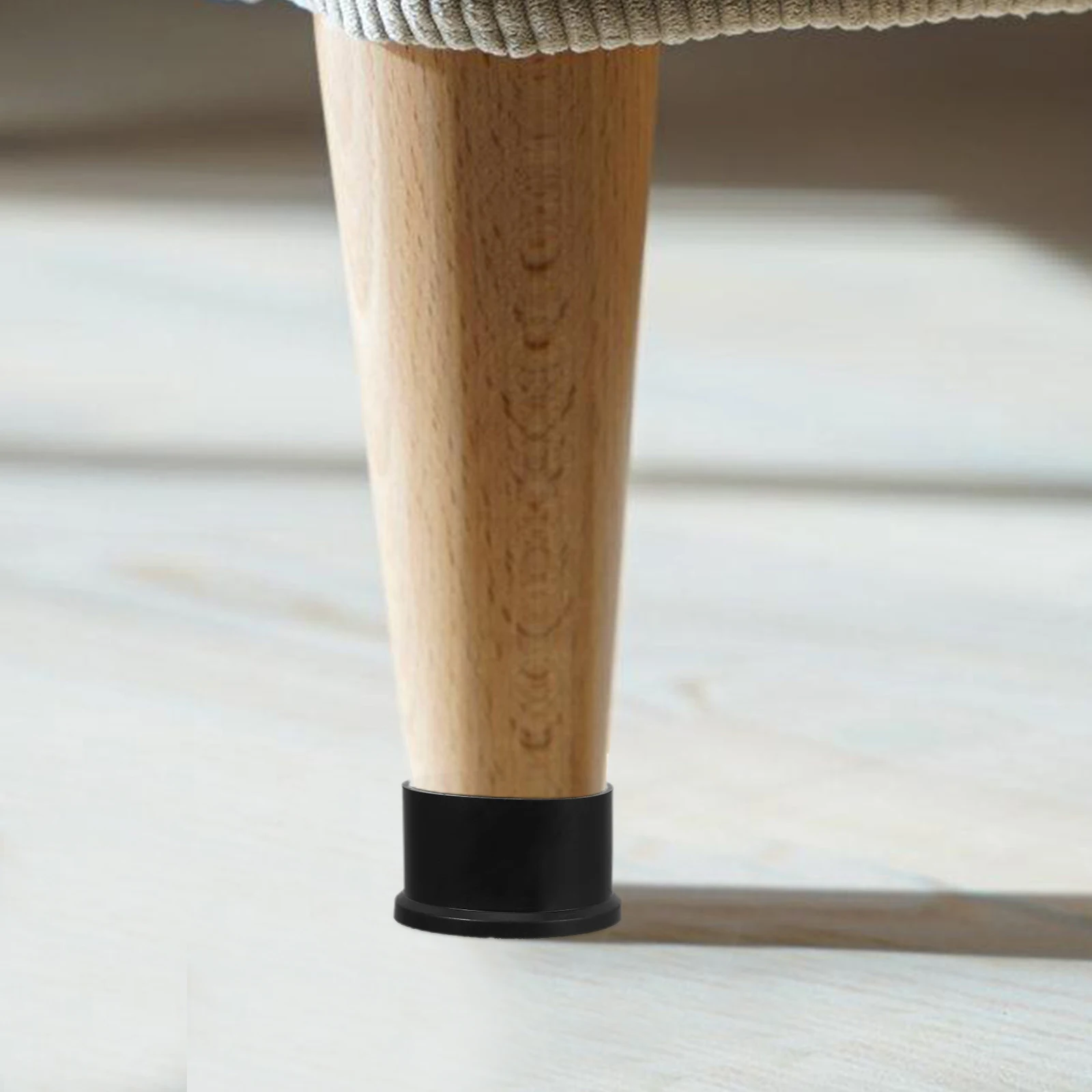 

4Pcs Rubber Chair Leg Caps Round Foot Covers Non-Slip Pipe Leg Protectors Table Stool Floor Protectors Furniture Pads