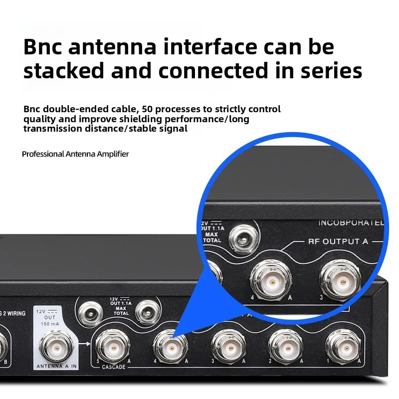 UA845 antenna distribution system wireless microphone receiving signal enhancer RF distributor suitable for 470-952MHz