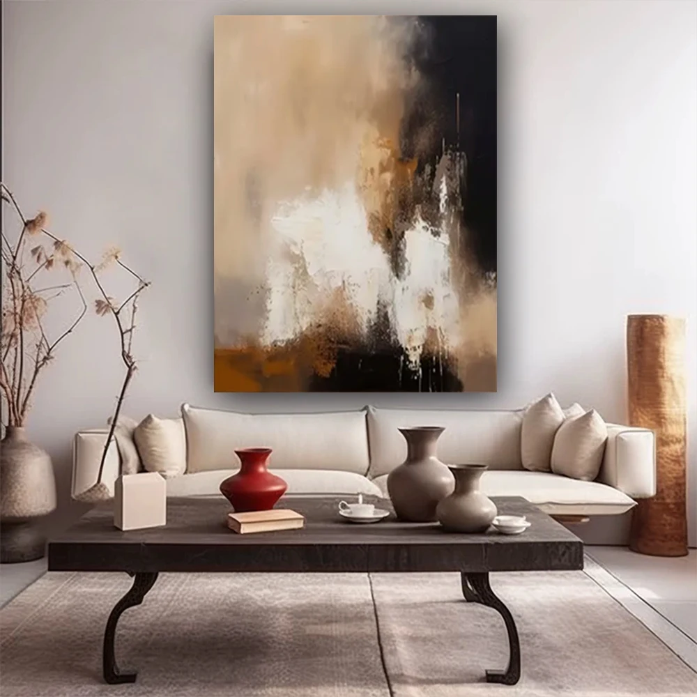 

Pure Hand Drawn Abstract Color Gradient Oil Painting Large-sized Living Room Bedroom Dining Room Wall Decoration Hanging Chart