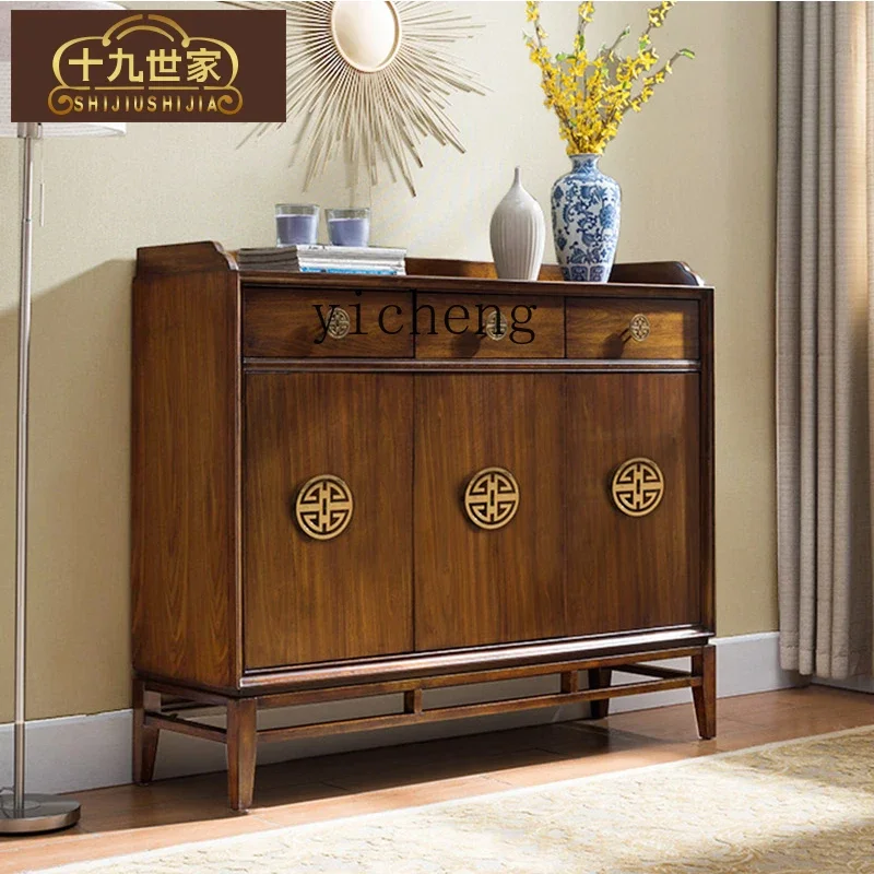 GZ-2   shoe cabinet Solid wood shoe cabinet American shoe cabinet Large capacity