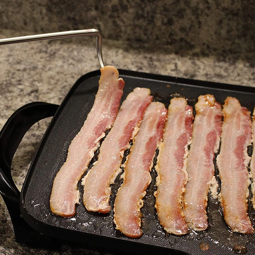 

2Pcs Portable Barbecue Fork Stainless Steel Bbq Meat Fork Heat-Resistant Grill Tool Roasting Food Holder Outdoor Camping