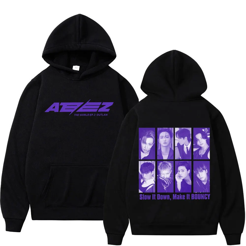 Boy Band Ateez Graphic Hoodie Men Women Limited Edition Fashion Hooded Sweatshirts Autumn Winter Vintage Casual Loose Pullovers