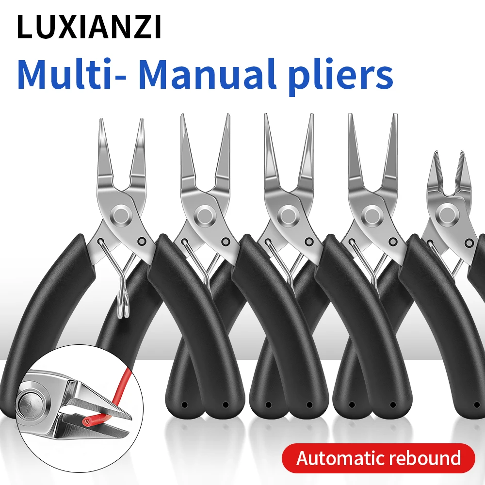 

LUXIANZI Universal Diagonal Pliers For Electrical Wire Cutting Side Snips Flush Carbon Steel Nipper Wire Plier Multi Hand Tools