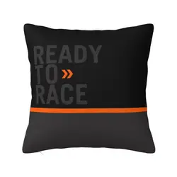 Ready To Race Logo Cushion Cover Racing Sport Motorcycle Rider Velvet Modern Pillow Cases