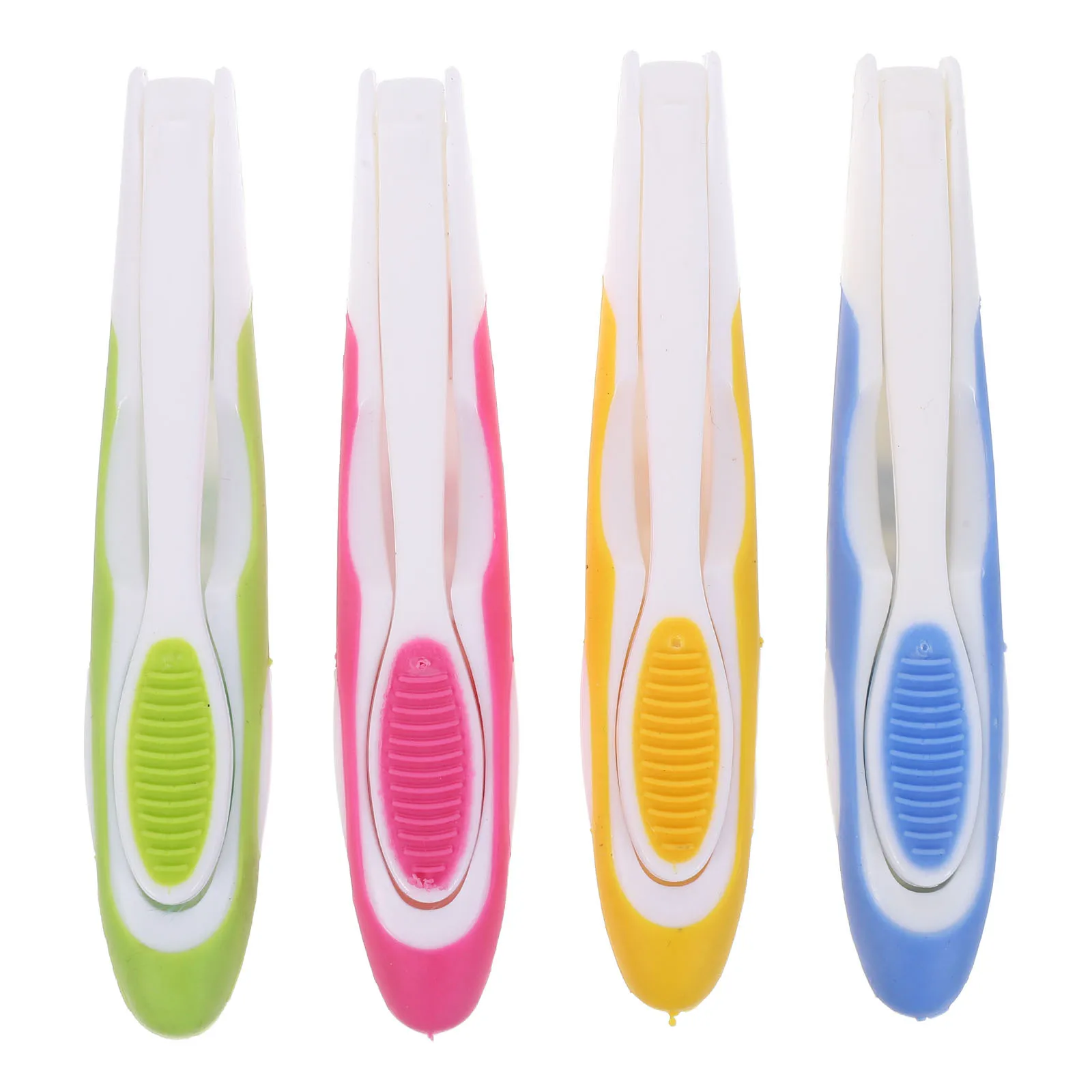 

4Pcs Foldable Travel Toothbrush Kit Gentle Bristles Portable Toothbrush for Daily Trips Bathroom Hotel Supplies